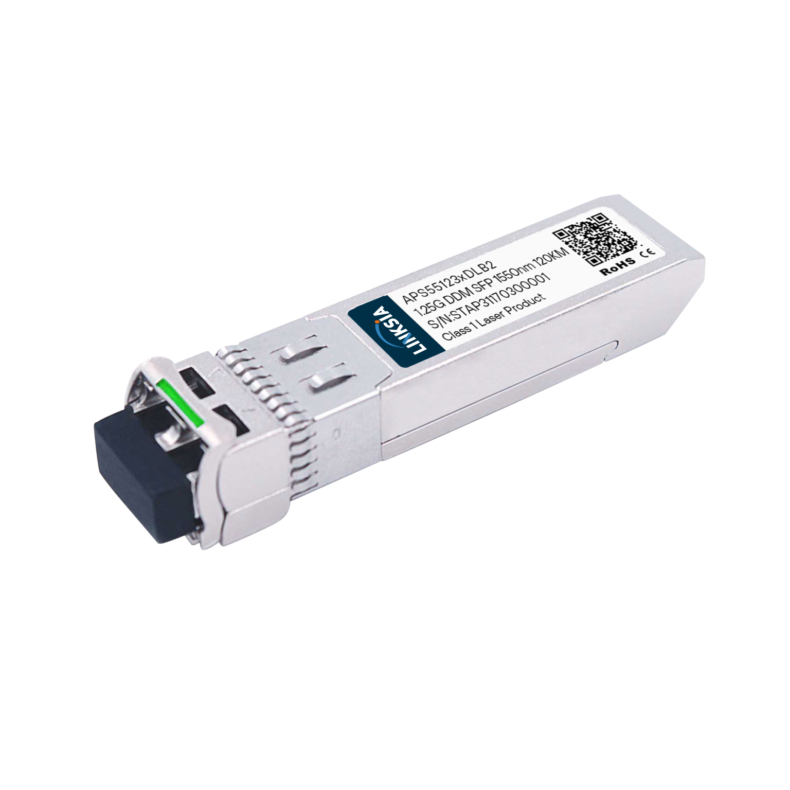 1.25Gb/s SFP EZX for Ethernet 1550nm 120km Transceiver