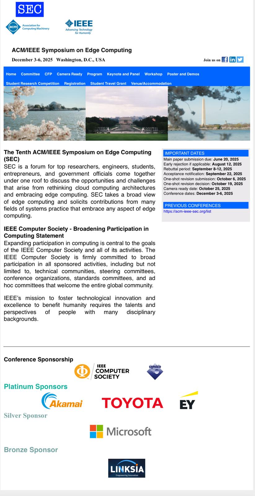 LINKSIA sponsor IEEE SEC